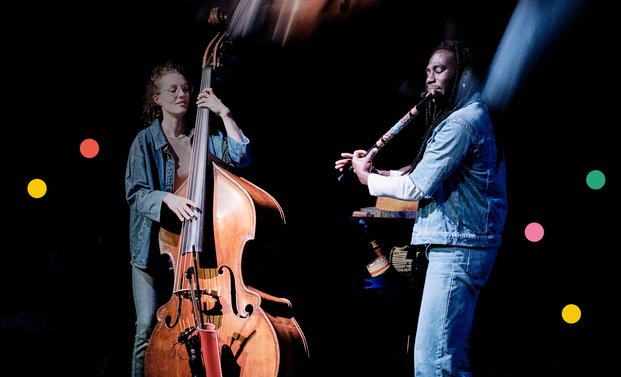 Khadim Seck und Nicola Vock