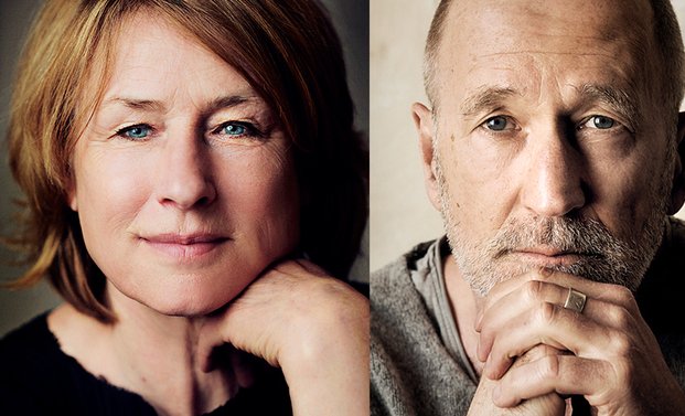 Porträts von Corinna Harfouch, Peter Lohmeyer