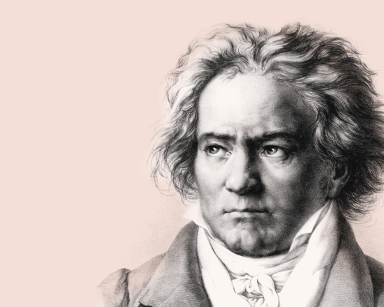 Beethoven Lithografie nach Kloeber
