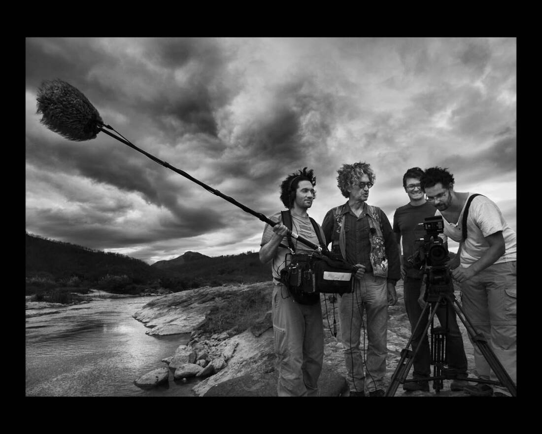 Das Salz der Erde, Porträt Wim Wenders während der Dreharbeiten